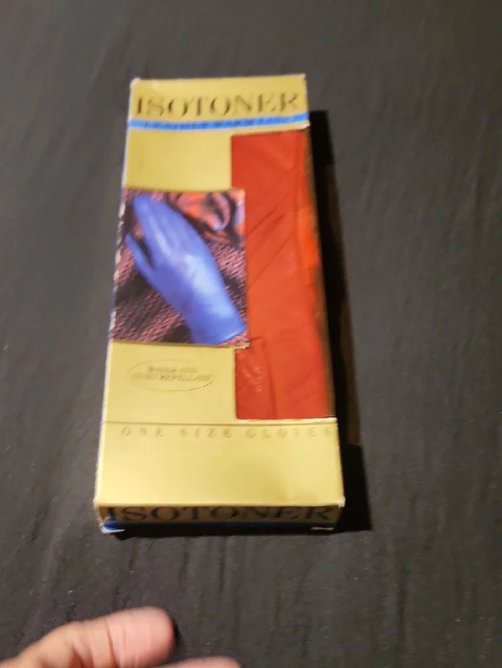 isotoner Red Leather Warm-Lined Gloves - Picture 4 of 5